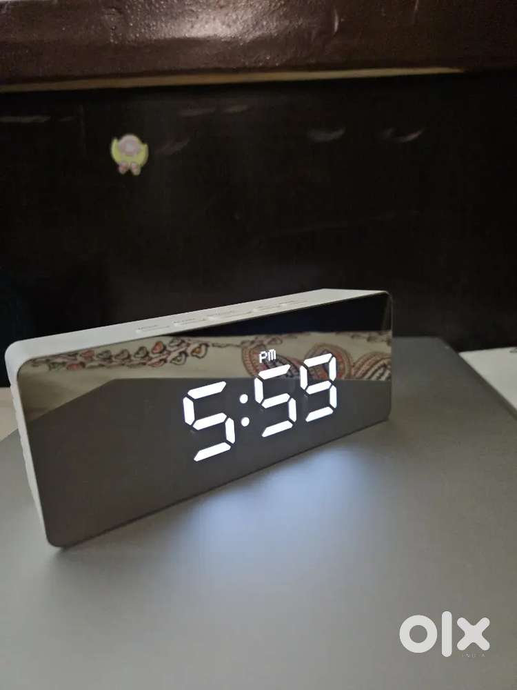 LED Mirror Clock Multi Mode