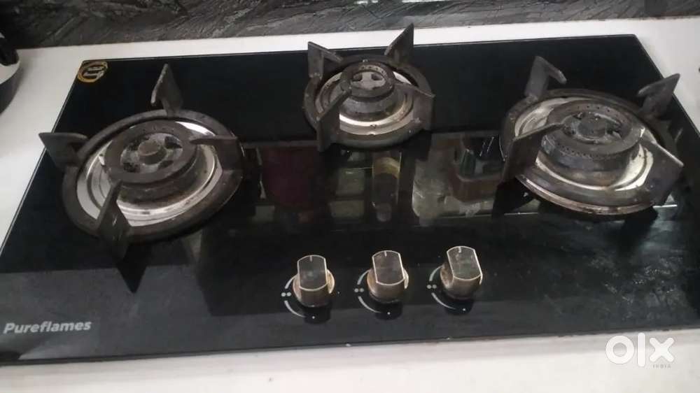 Pure flames three burner hob