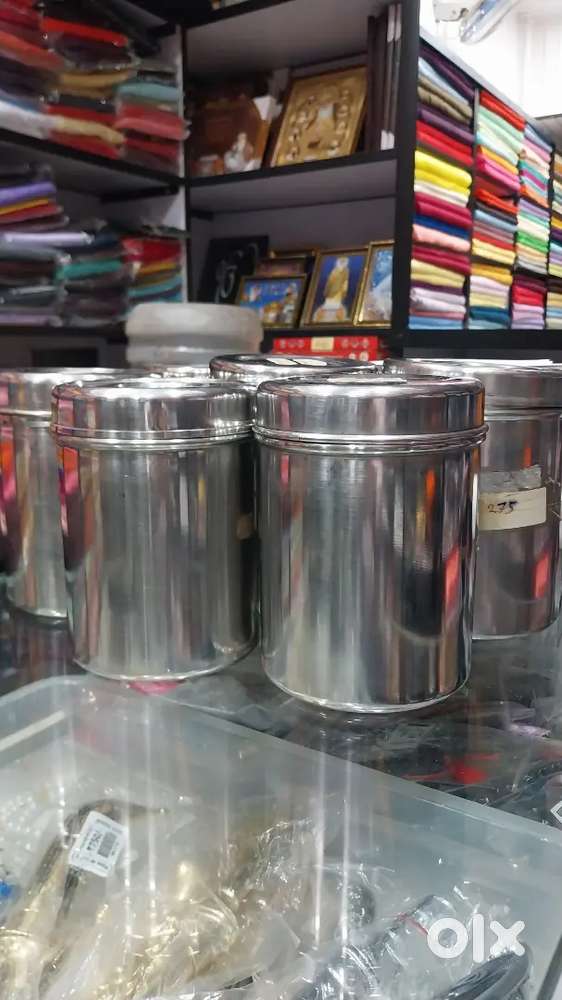 Stainless Steel Dabba Set –18 Pieces (Different Sizes,Scratch-Free)