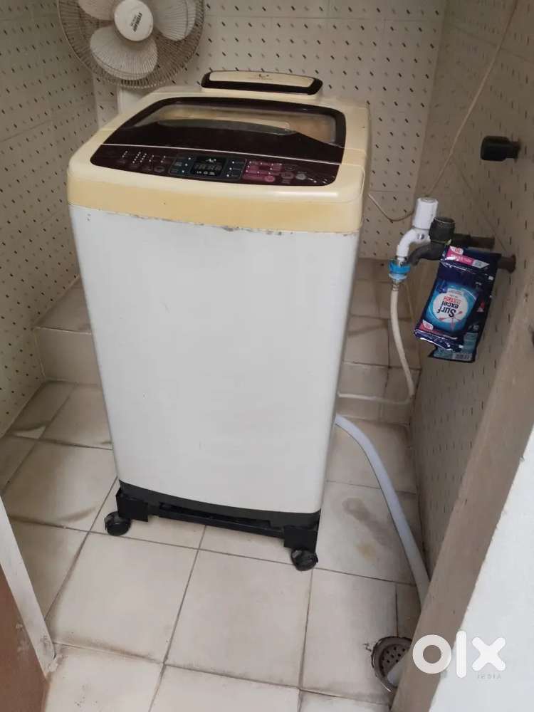 Washing machine in working