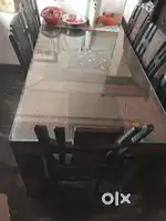 6 chairs 1 big table dining set