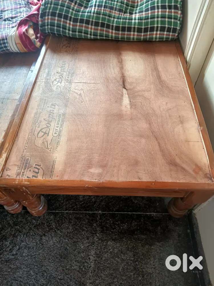 2.5*6 feet  cot and bed