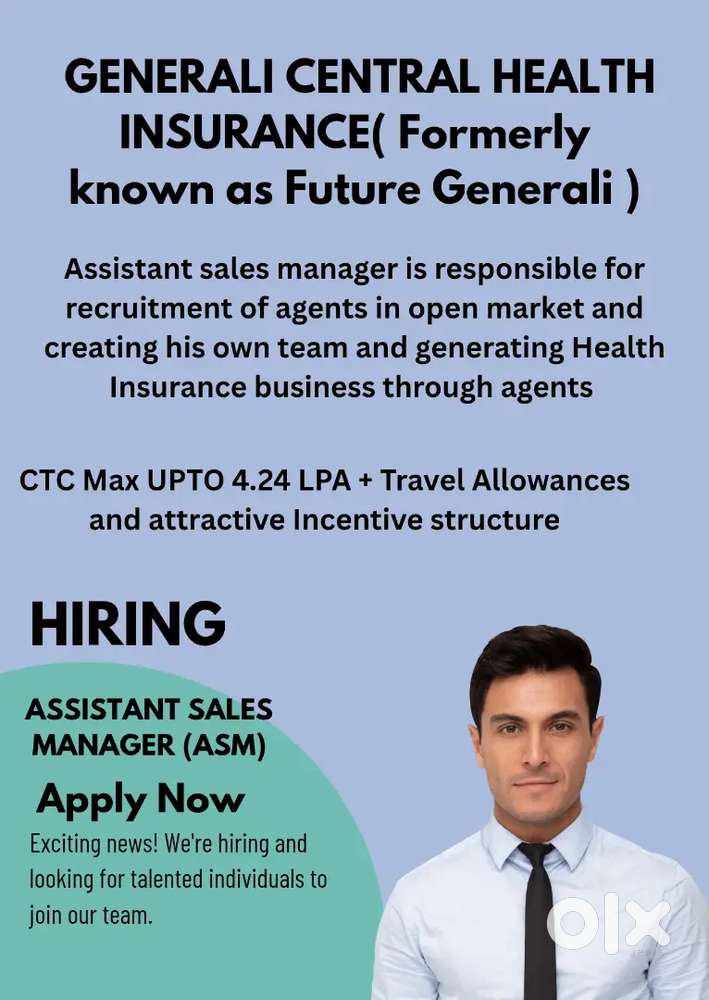 Kanjikuzhy/Generali Central general insurance/ASM- Sales ( Onrole job)