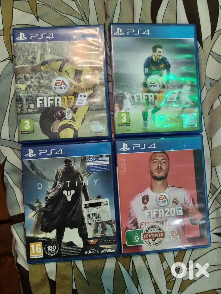 PS4 FIFA 16, FIFA 17, FIFA 20 & Destiny