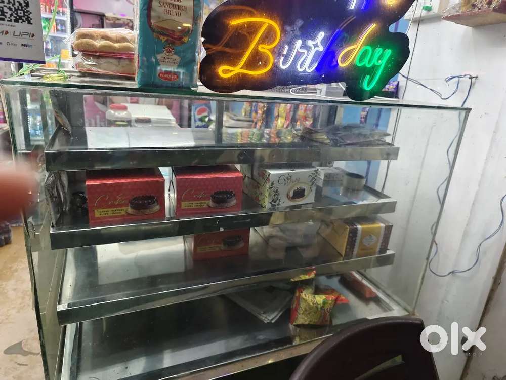 Cake and sweets display freezer