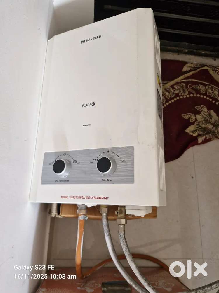 Havelles flargo Gas  Geyser only 1 season use