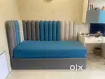 Double foldable bed