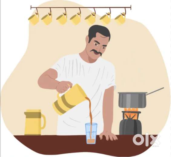 Helper / Tea/Snacks/Juice maker (Male) – Small Café at Ulloor