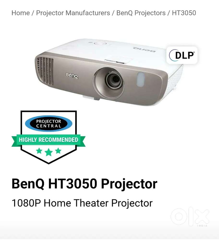 BENQ FULL HD 3D HOME CINIMA PROJECTOR  HT3050