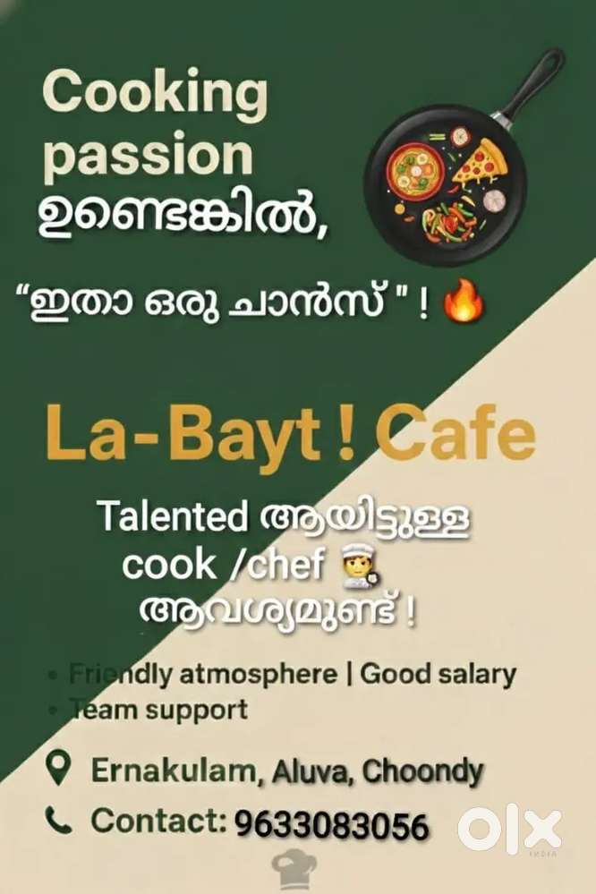 Cook with experience and passion