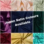 SATIN PLAIN MATERIAL COLOURS AVAILABLE