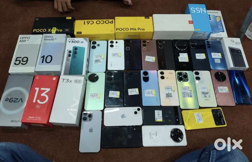 All type of mobile phones available