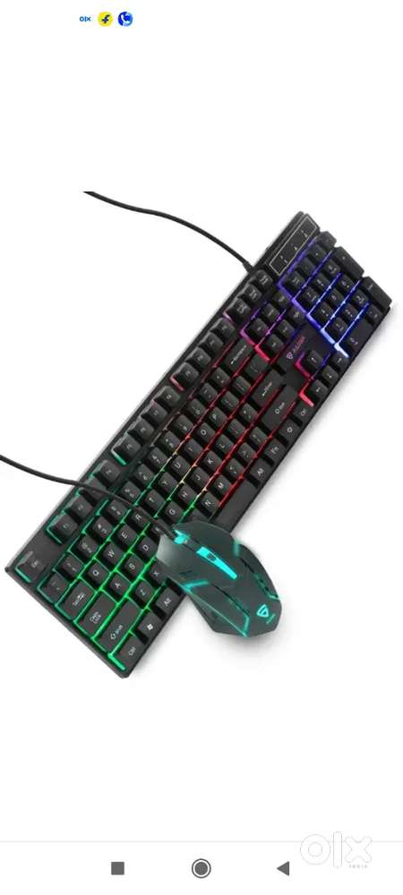Gaming keyboard with rgb light