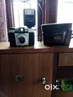 Agfa camera with flash and leather cover
