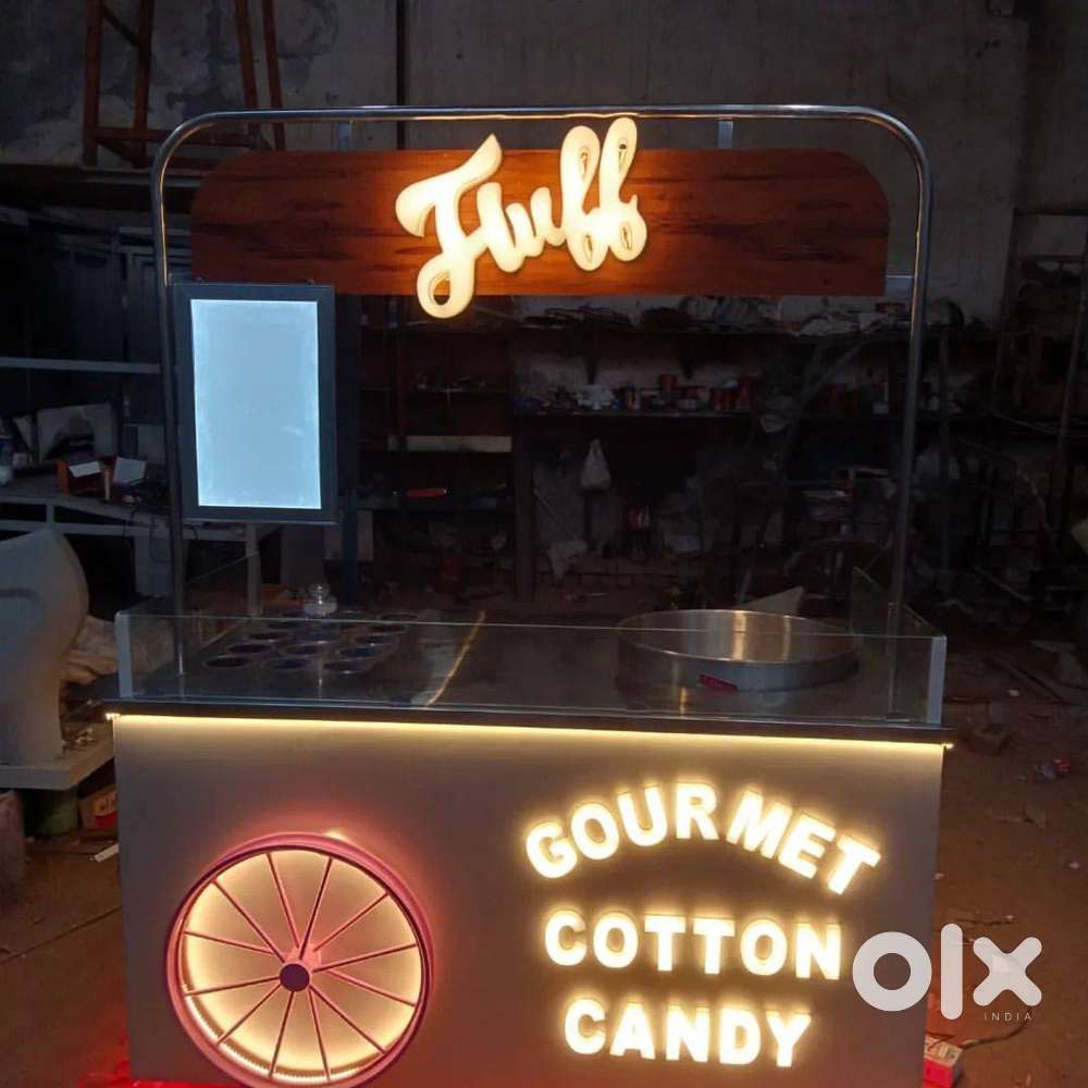 Wooden Metal combination premium food cart manufacturer