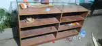 Glass top counter