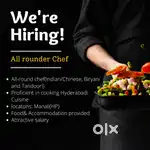 Looking for all rounder chef(Indian/Chinese & tandoori) in Manali