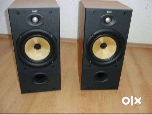 A B&W British audiophile speaker & ARCAM British audiophile amplifier.