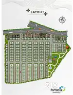 HMDA WITH LP NUMBER  MAIN ROAD VENTURE PLOTS FOR SALE IN BANDLAGUDA