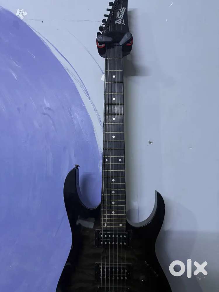 Ibanez Gio GRG7221QA 7-String - Transparent Black Sunburst