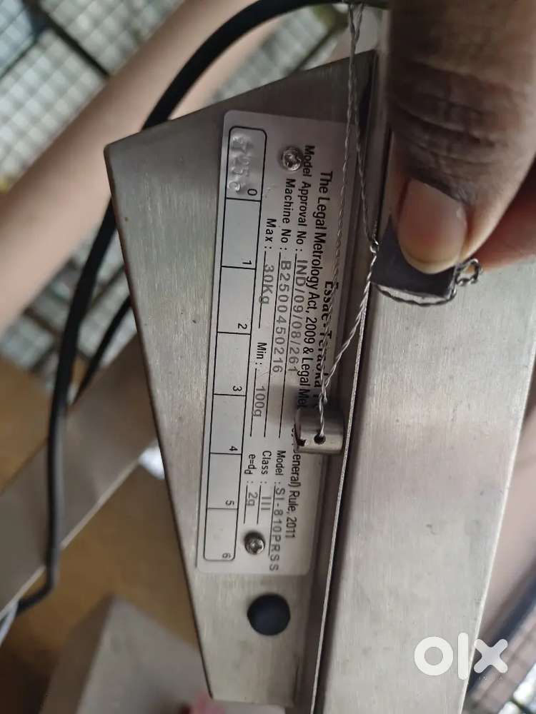 Weight machine with print