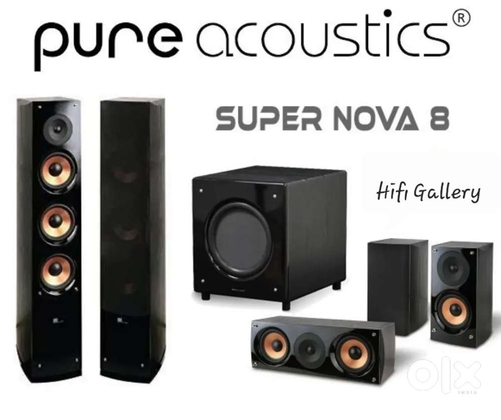 Pure Acoustics supernova 8f 5.1 Speaker Package New At Hifi Gallery