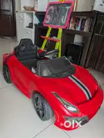Red Ferrari car battery operated