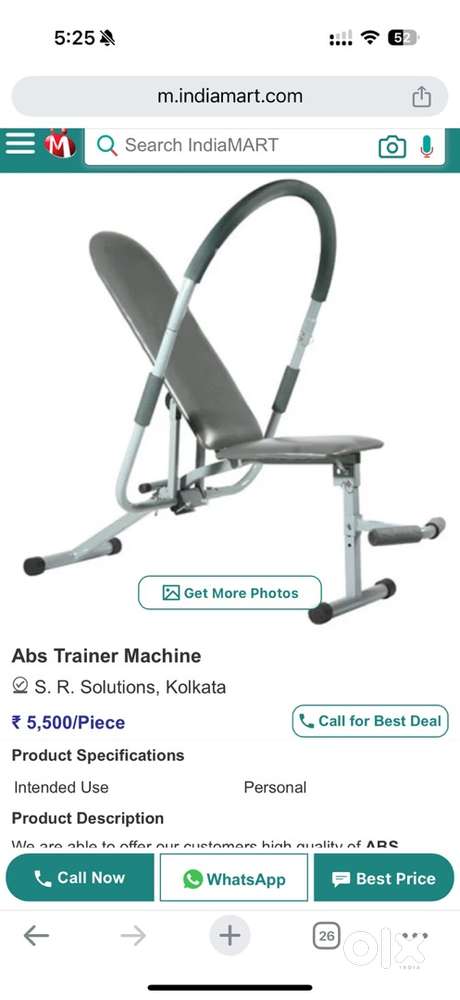 Abs trainer machine