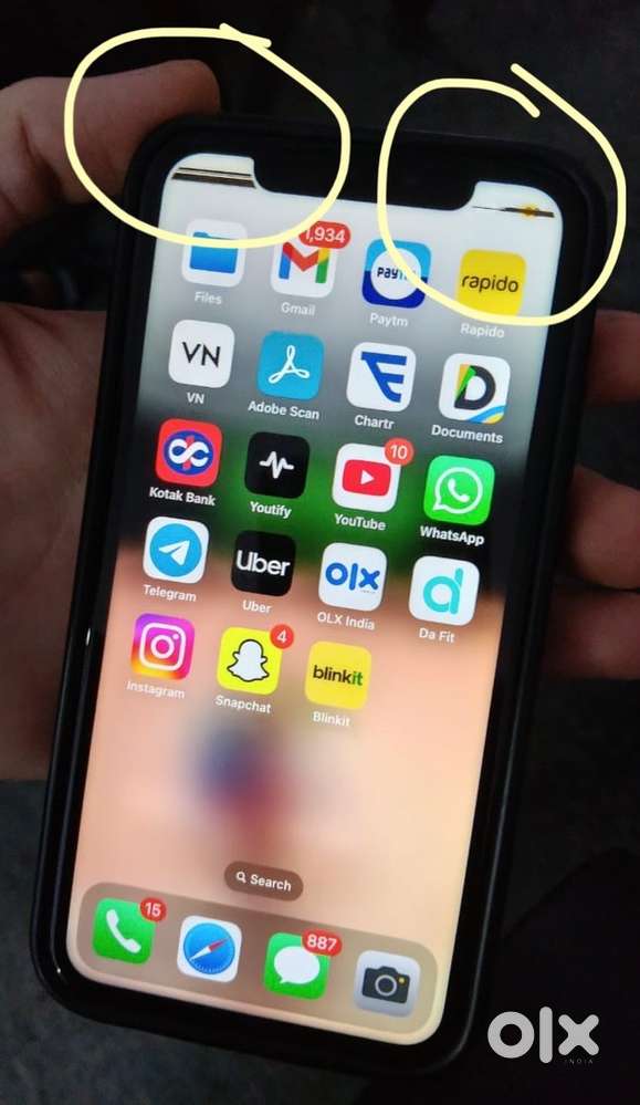 i phone Xr, 64gb Black, Minur line on display