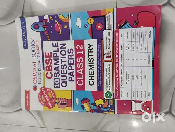 CBSE Sample Paper for Chemistry class 12 OSWAAL BOOKS