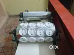 Pani puri making mechine with aata mixer and electric stove