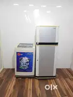 Lg turbo drum blue wala and Samsung refrigerator