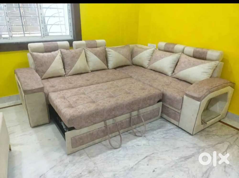 New brand l sofa cum bed and design