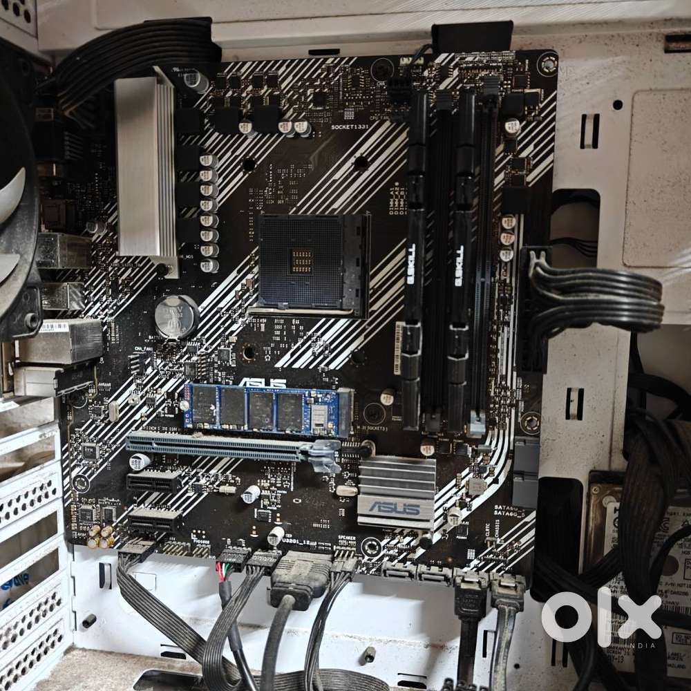 ASUS Prime B450M AII Motherboard and Deepcool CPU Heatsink with Fan