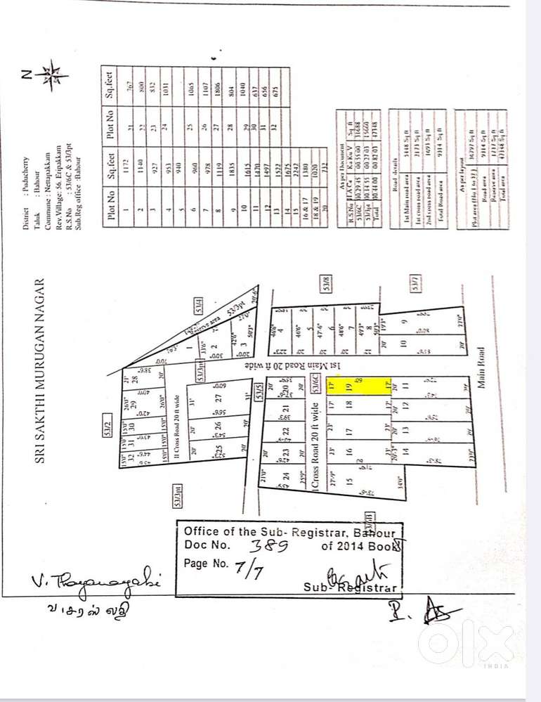 Residential plot for sale  Nettapakkam
