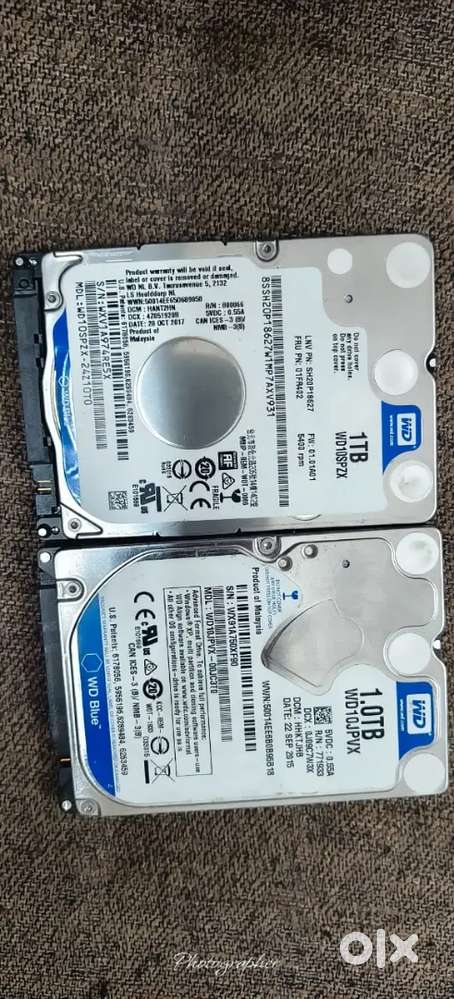 Laptop hard disk 1000 GB wd new condition