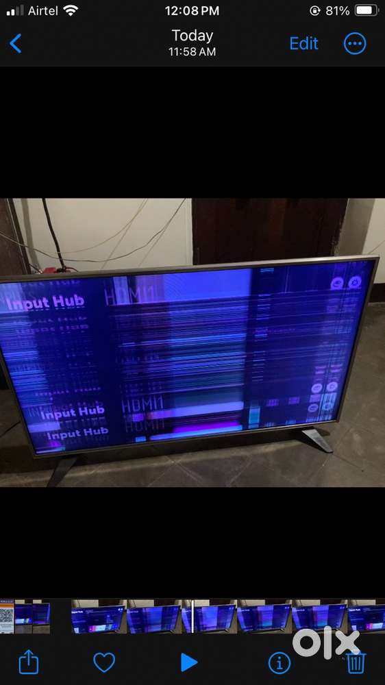 Tcl 55 display TV