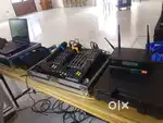 Projector & tripod screen  with speaker