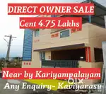 Near by kariyampalayam Property the best Home approval  Sites Sale