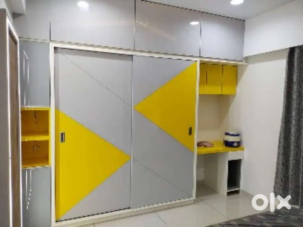 1/2 BHK flats in complete furniture pop colour work solution