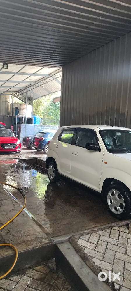 Car washing boy