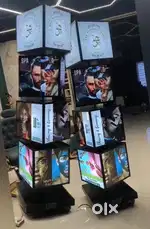 Rotating Light Cube for Branding - 4 Cubes x 4 Sides - 16 Slides