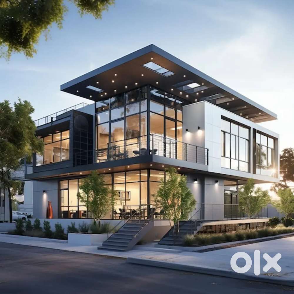 6500 sqft Semi furnished office space for Rent