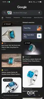 Solid gold ring for mens