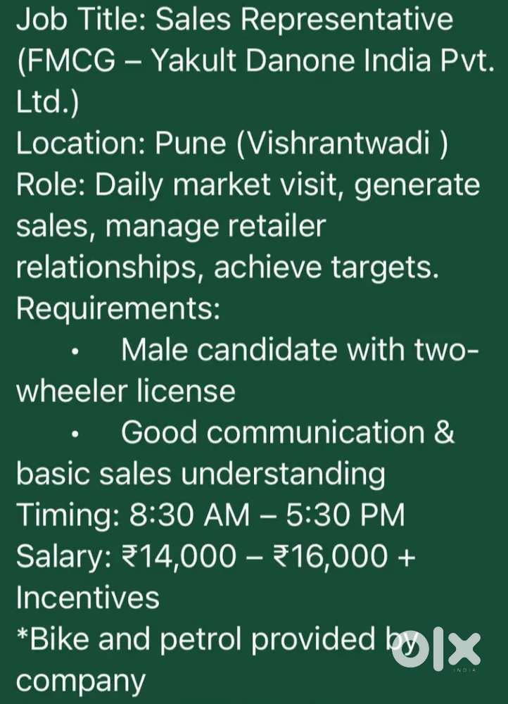 Sales Representative