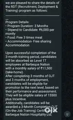 Need staff for bbq nation