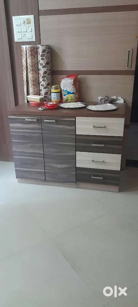 Table with three drawers