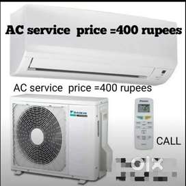 Split AC service 400 Rs