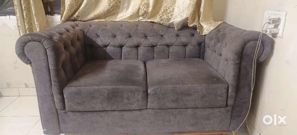 Chesterfield Sofa Set – 3 Seater + 2 Seater – Premium Fabric