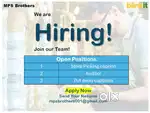 Open positions for Store picking, Put Away and Auditors